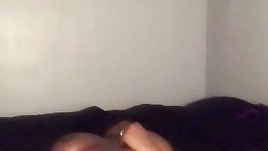 Master bating with toy