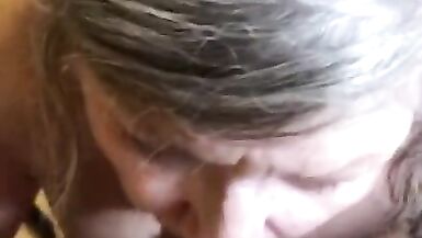 Oral Creampie Mature Sexy Cougar Blue Eye Contact POV Sensual BJ Deepthroat CIM - 13 image