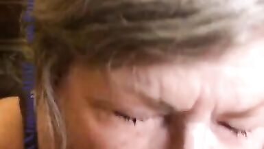 Oral Creampie Mature Sexy Cougar Blue Eye Contact POV Sensual BJ Deepthroat CIM - 6 image