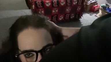 Beautiful big tit MILF gives amazing blow job to daddy! Dirty talk and teasing! Gorgeous wife! - 5 image