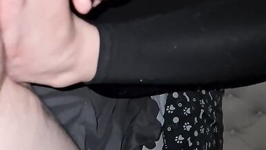 Milf gives pov footjob to bf size 3 UK feet - 3 image