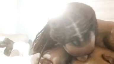 GORILLA PUNCHER TALKS TO BIG BOOTY AS HE LICKS WET COOCHIE!!!!! - 4 image