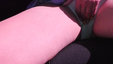 Mom in the car took off her panties and blowjob her stepson - 5 image