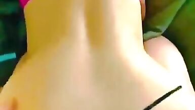 Blow job that made him cum on my back - 9 image