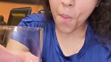 Xoco-Latina Smoking fetish blue dress - 4 image