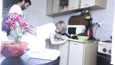 House wife has to stop her cooking for husband - Used milf ! - 6 image