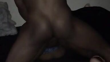 Fuck in school girl real good and And choke on her with a belt while she takes big black dick. - 13 image