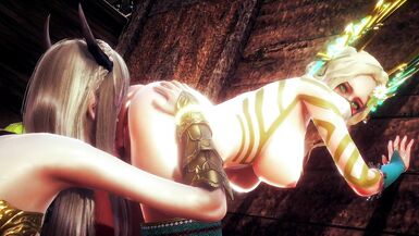 ELF WARRIOR LICKED PUSSY OF THE QUEEN FOREST | 3D Hentai - 4 image