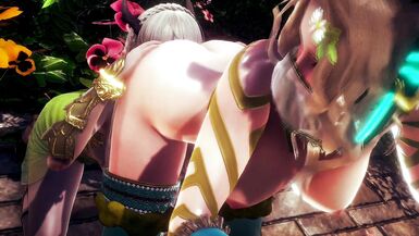 ELF WARRIOR LICKED PUSSY OF THE QUEEN FOREST | 3D Hentai - 9 image