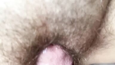 POV of fucking my wifes beautiful hairy pussy then taking her from behind till I pop! - 2 image