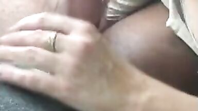 Snuck off to Suck Black Cock in a Car. - 1 image