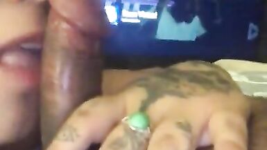 Thick Latina mild sucks my cock until cumshot swallow POV - 5 image