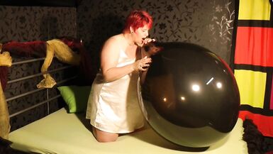 Annadevot - Black Balloon, golden heels, red fingernails - 15 image
