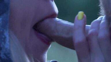 He took off a whore and she gives me a blowjob in nature clo - 10 image