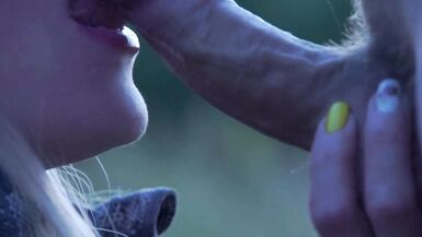 He took off a whore and she gives me a blowjob in nature clo - 11 image