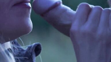 He took off a whore and she gives me a blowjob in nature clo - 12 image