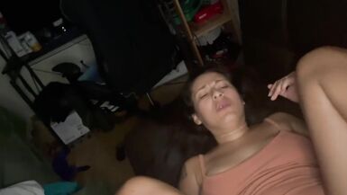 Sexy Latina milf fingered and licked til she squirts a puddle - 2 image