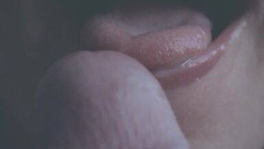 Close up cock licking till it explodes - 1 image
