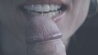 Close up cock licking till it explodes - 10 image