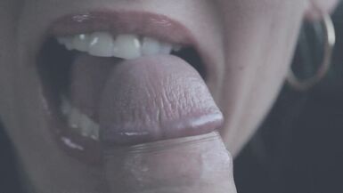 Close up cock licking till it explodes - 9 image