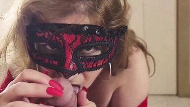 POV SHARP Red FINGER-NAIL HANDJOB, TITFUCK ve BLOWJOB, Mistress Thursday tarafından Massive CUM-WAD Spit ile - 8 image