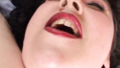 Bbw brunette fucks pussy with hot and willing fingers - 14 image