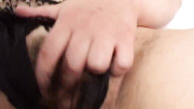 Bbw brunette fucks pussy with hot and willing fingers - 7 image