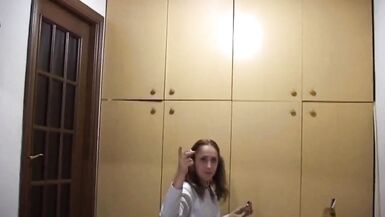 Sexy blonde makes amateur playing with cock and her pussy - 13 image