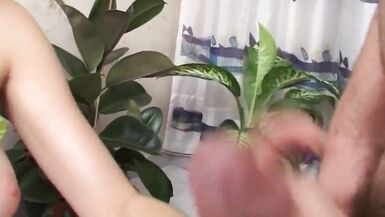 Sexy blonde makes amateur playing with cock and her pussy - 7 image