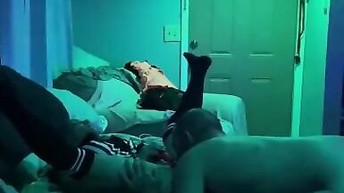 Squirt squirt, and he cums all over her face - 2 image