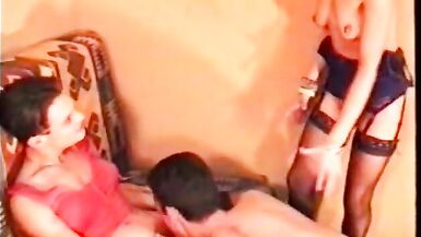 Fuck slut share sucking cock with her bi male sibling before - 6 image