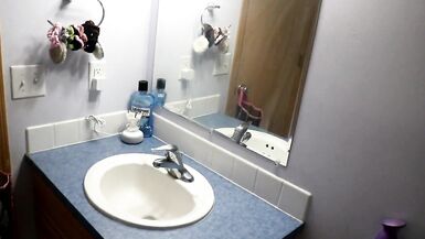 Pissing in sink and cumming on couch. - 3 image