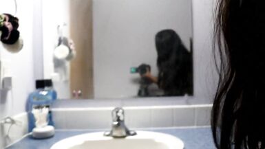 Pissing in sink and cumming on couch. - 6 image