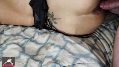 Thick Latina Mistress Bethany pussy so good makes him cum twice- cum on pussy and ass - 13 image