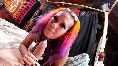 Chassidy Lynn - Smoking MILF, Smoking Blowjob, Horny Slut Gets Fucked And Sucks the Cum Off Condom - 5 image