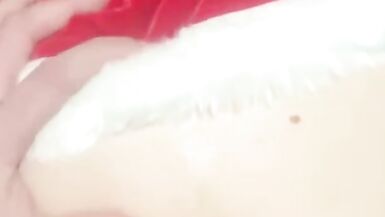 (Christmas Cum Early) Pregnant amateur Milf Gets her pussy Creampied, drain me baby！ - 2 image