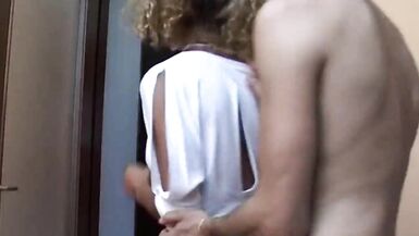 Amateur Gangbang mit Blowjobs und Ficken und Cumming - 3 image