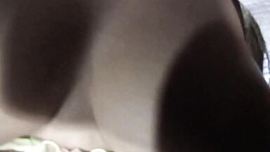 Nylon blonde masturbates her pussy with willing fingers - 14 image