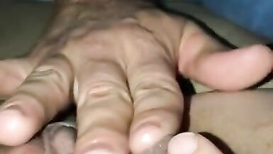 Pussy dripping wet by husband - 14 image