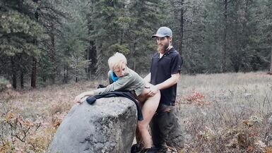 MILF Gets Creampied on Forest Park Path - 11 image