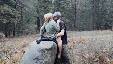 MILF Gets Creampied on Forest Park Path - 13 image