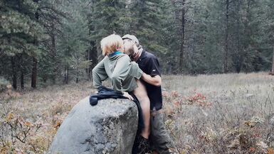 MILF Gets Creampied on Forest Park Path - 14 image