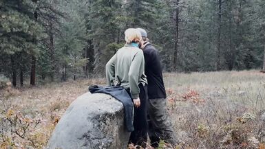 MILF Gets Creampied on Forest Park Path - 2 image