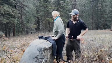 MILF Gets Creampied on Forest Park Path - 5 image