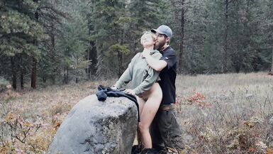 MILF Gets Creampied on Forest Park Path - 8 image