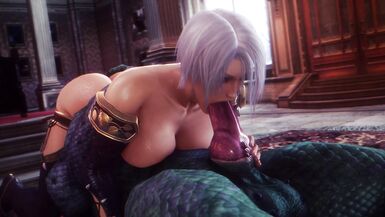 Ivy Valentine suck big cock argonian - Soulcalibur (noname55) - 2 image