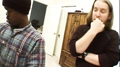 Hot cutie moans as she gets fucked hard by two midgets - 3 image