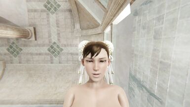 Tremendous milf Chun-li takes a bath with hot springs - 6 image