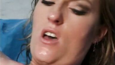 Sexy bitch gets her cunt fucked and face jizzed - 14 image
