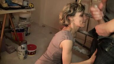 Naughty and horny milf gets fucked by the masons